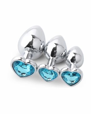 Phích cắm hậu môn nhiều màu sắc hình trái tim